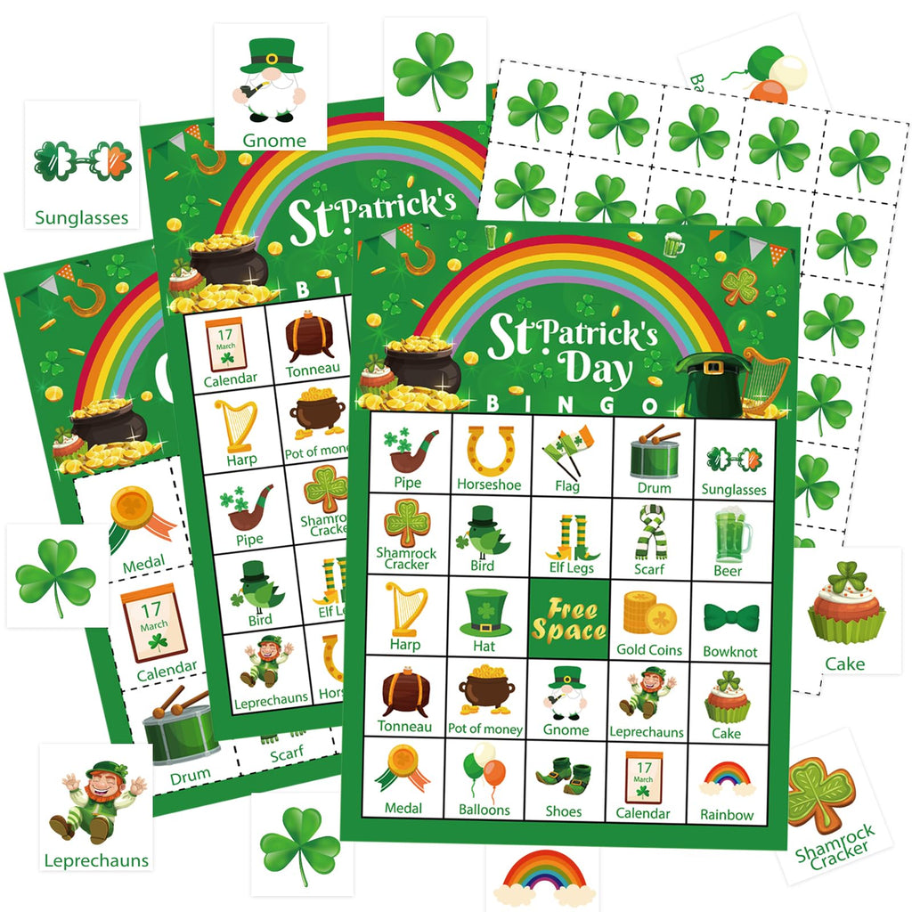 24-Player Easter Bingo Card Game for Family Parties