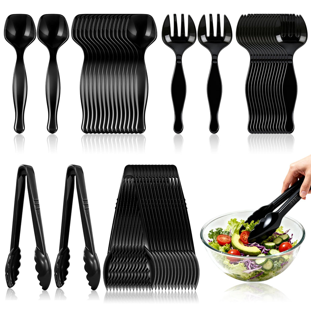 Heavy-Duty Disposable Serving Utensil Set for Buffets