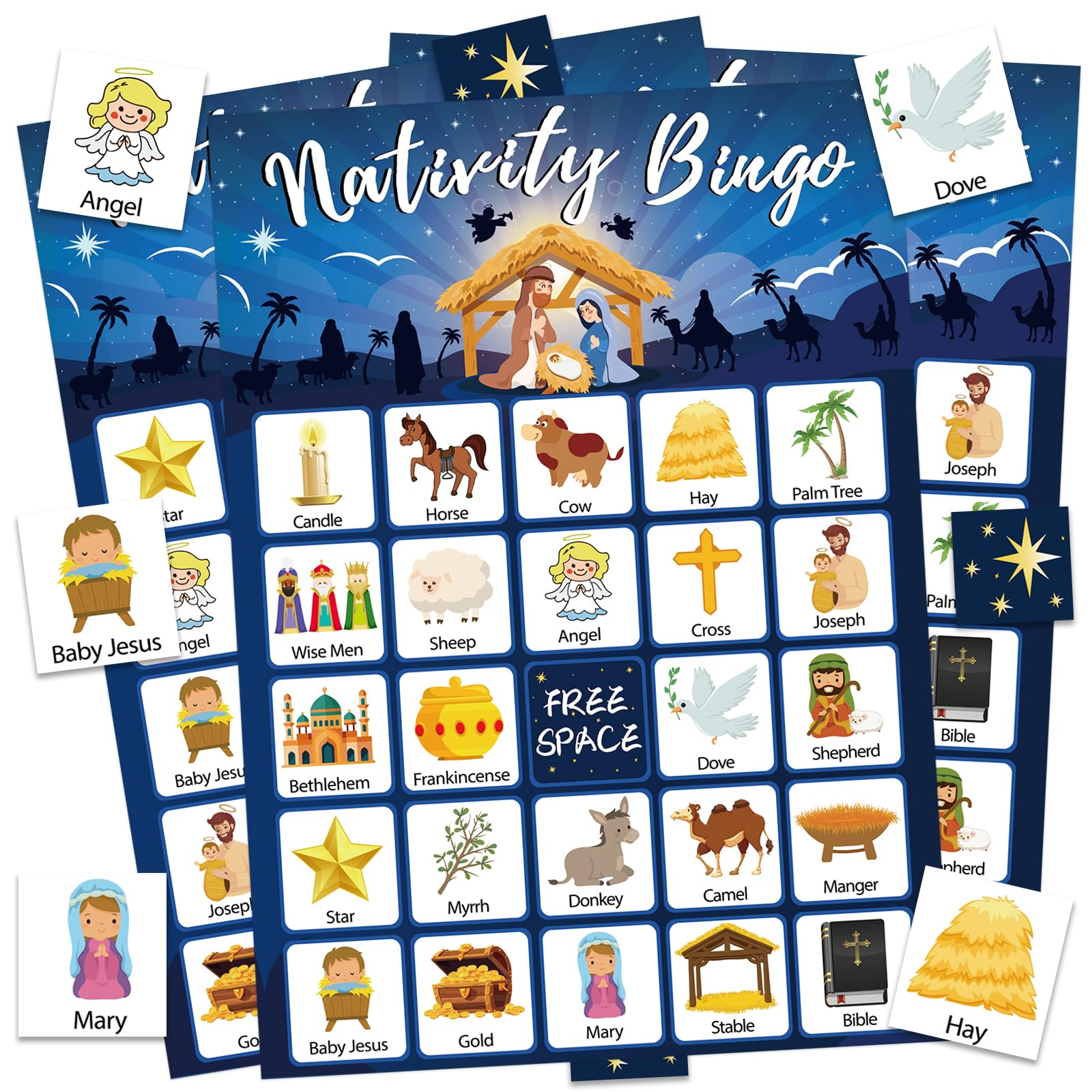 24-Player Easter Bingo Card Game for Family Parties