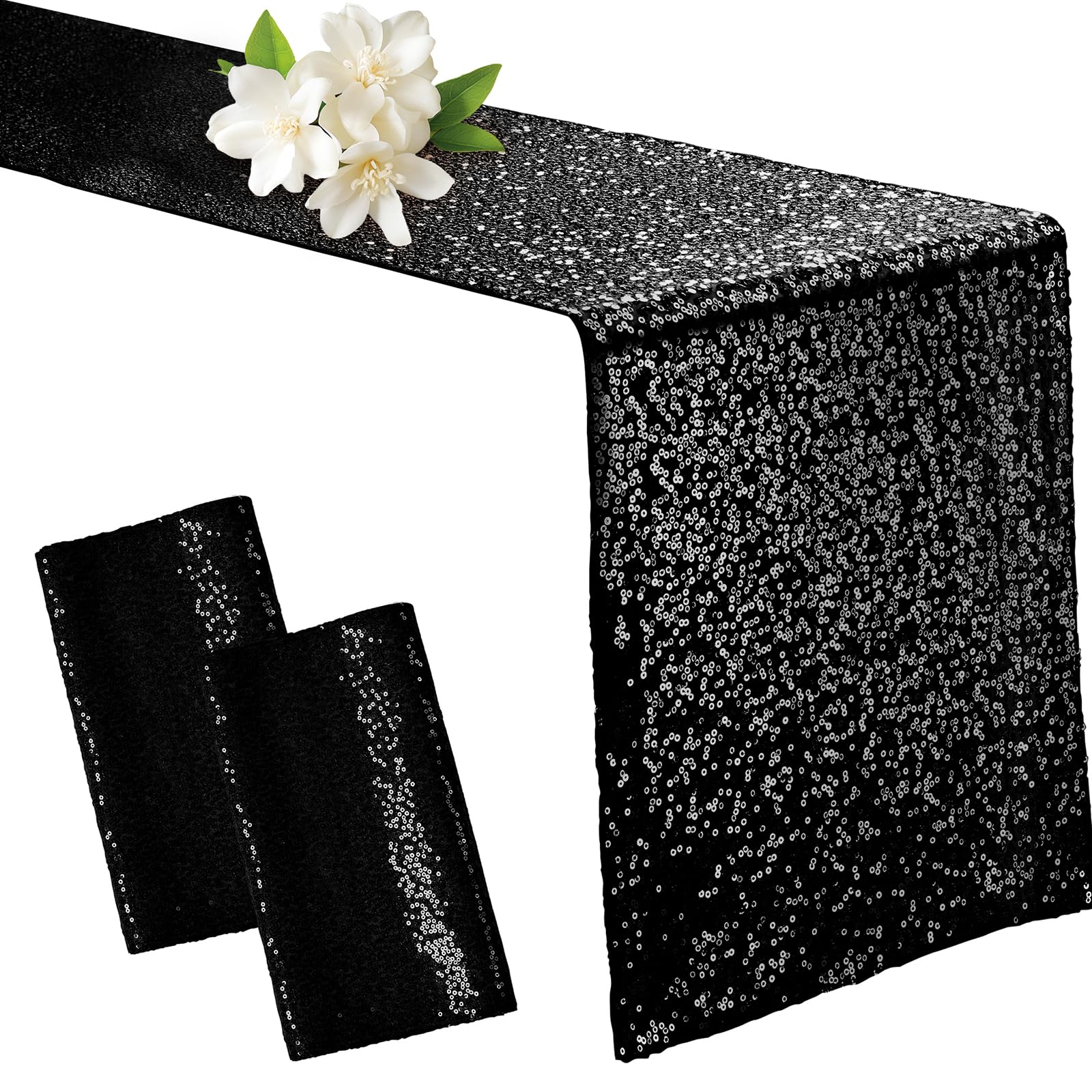 12 x 72-Inch Sequin Table Runner for Parties & Events