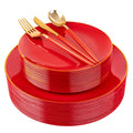 150-Piece Disposable Plastic Plate Set for Parties