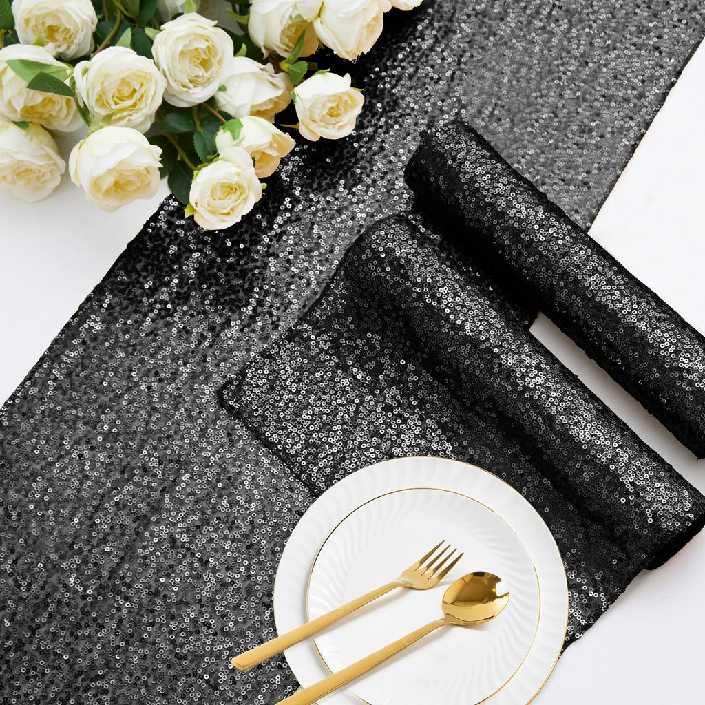12 x 72-Inch Sequin Table Runner for Parties & Events