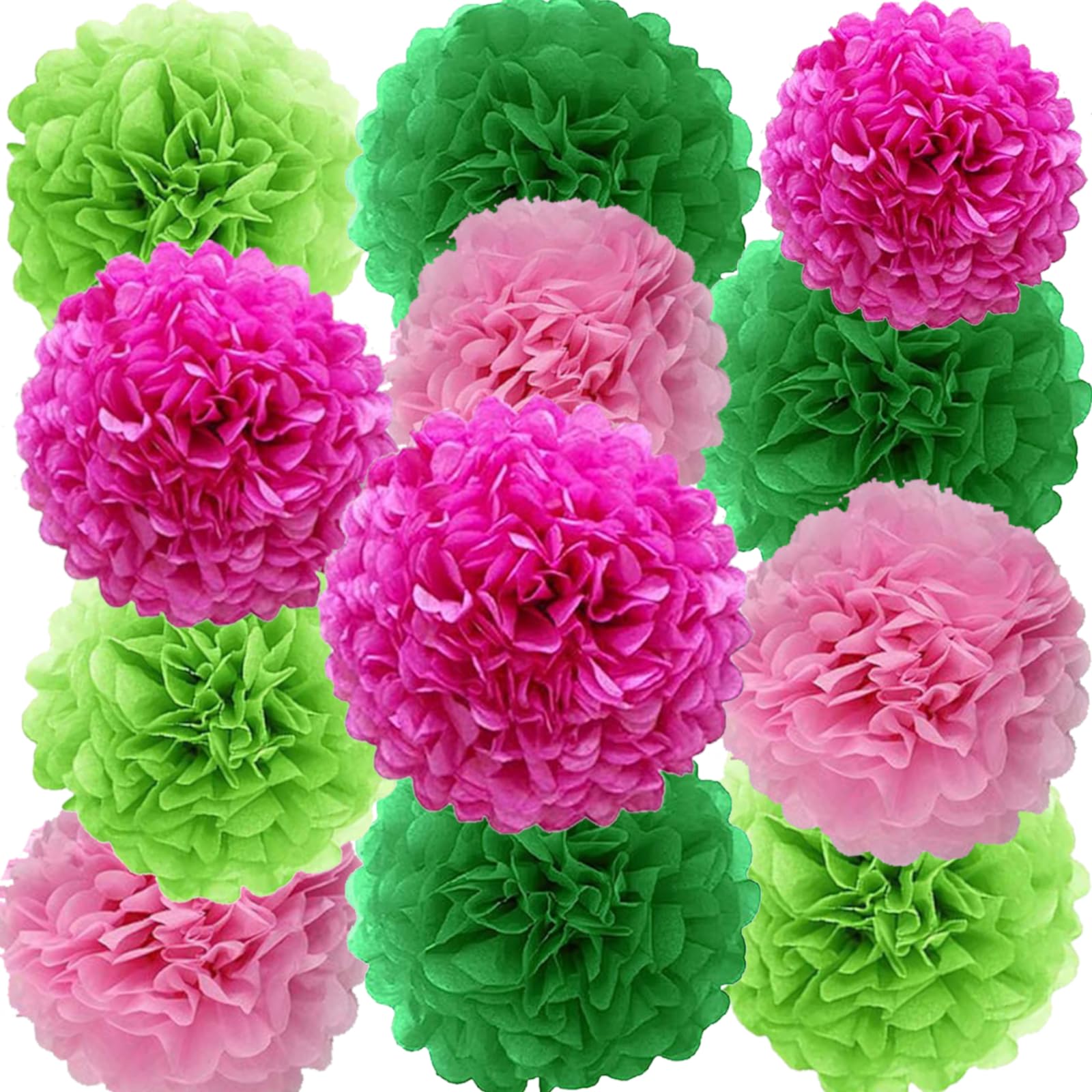 Hanging Tissue Paper Pom Pom Decorations for Parties