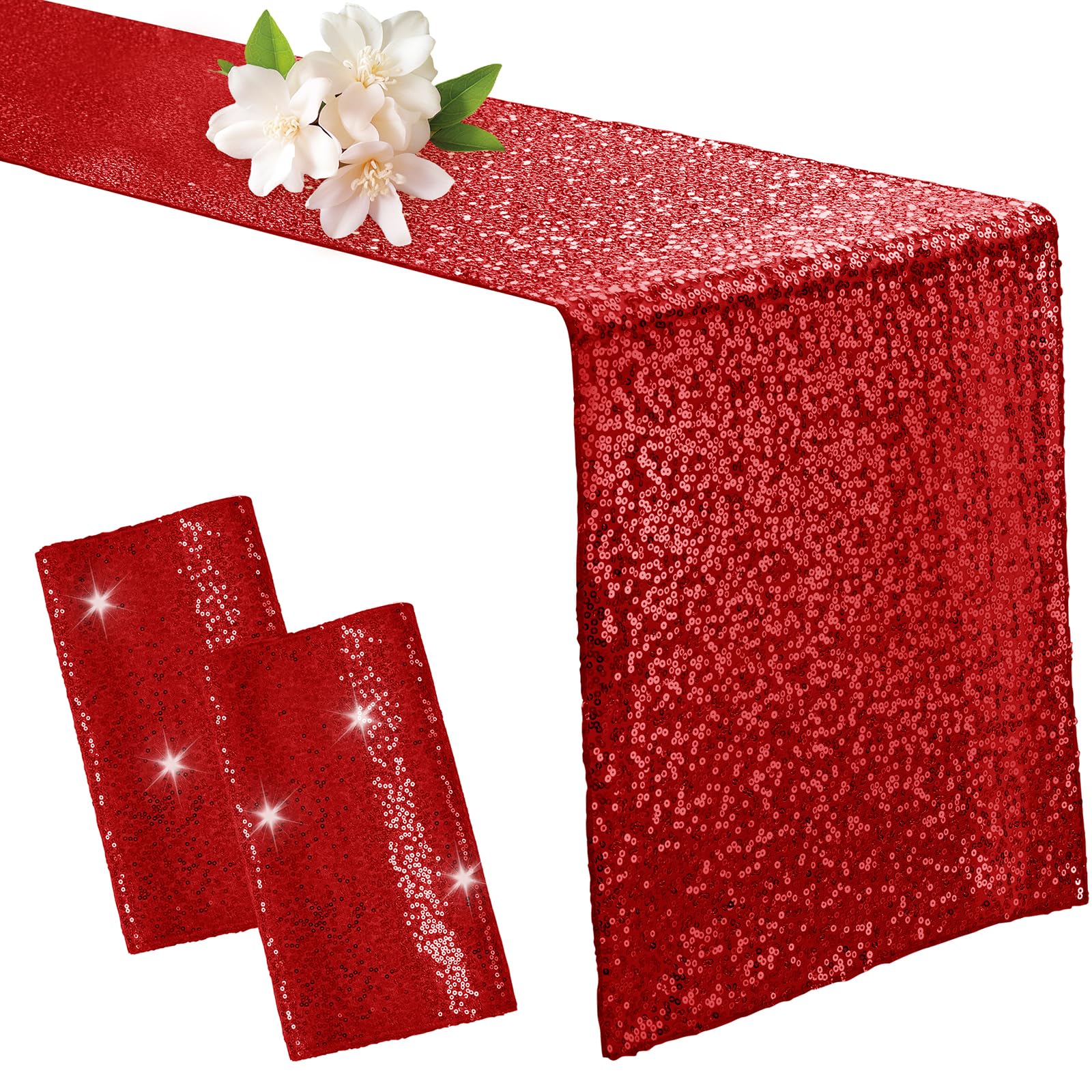 12 x 72-Inch Sequin Table Runner for Parties & Events