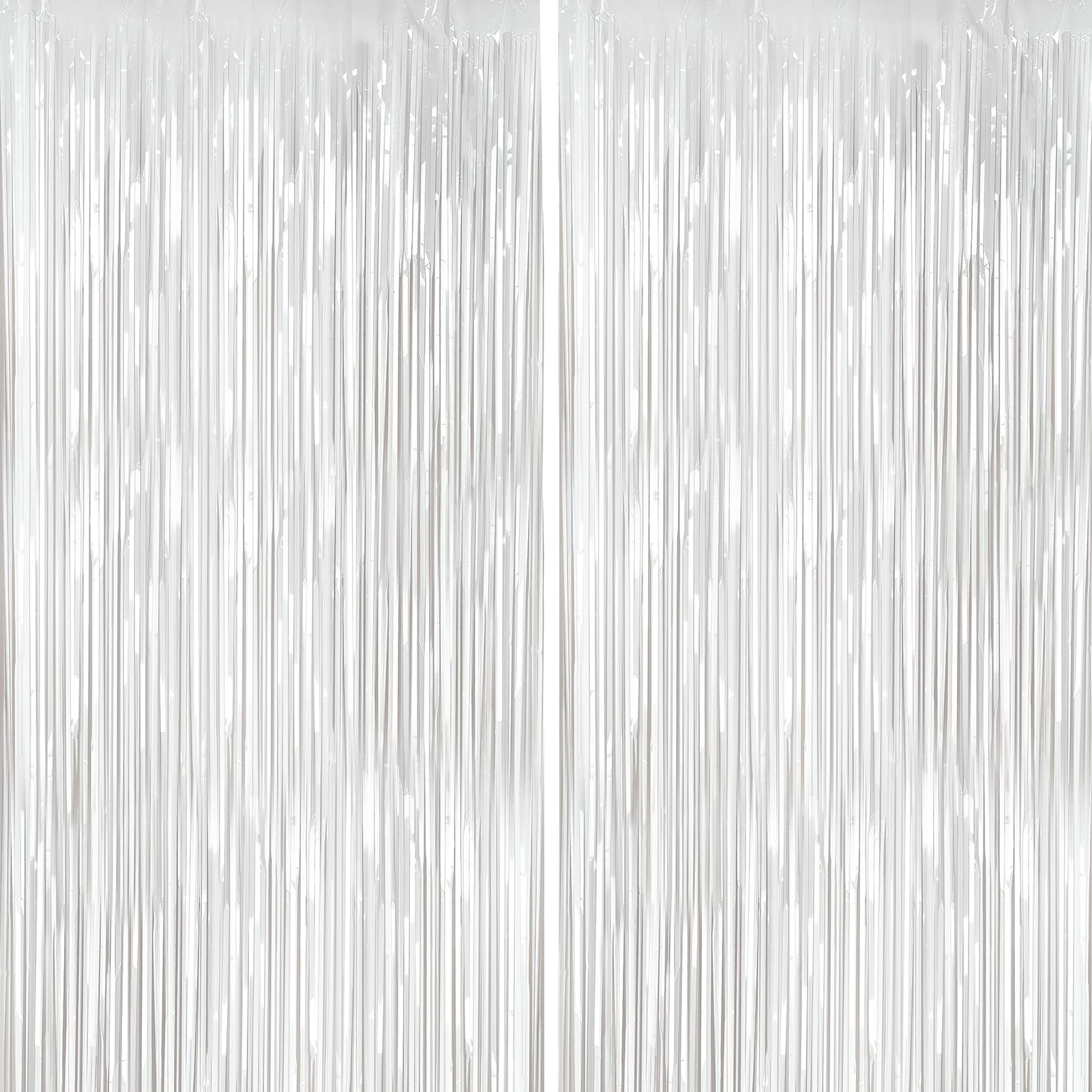 4-Pack Foil Fringe Curtain Backdrop for Parties