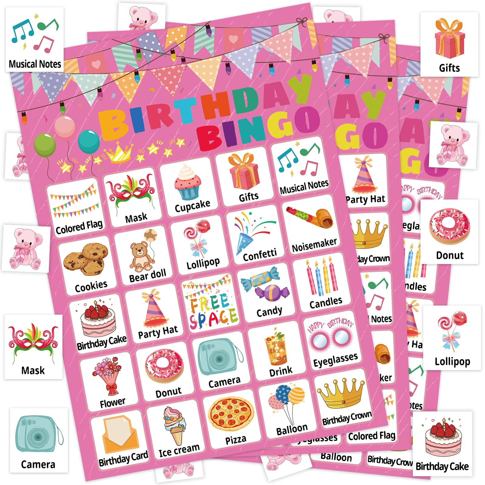 24-Player Easter Bingo Card Game for Family Parties