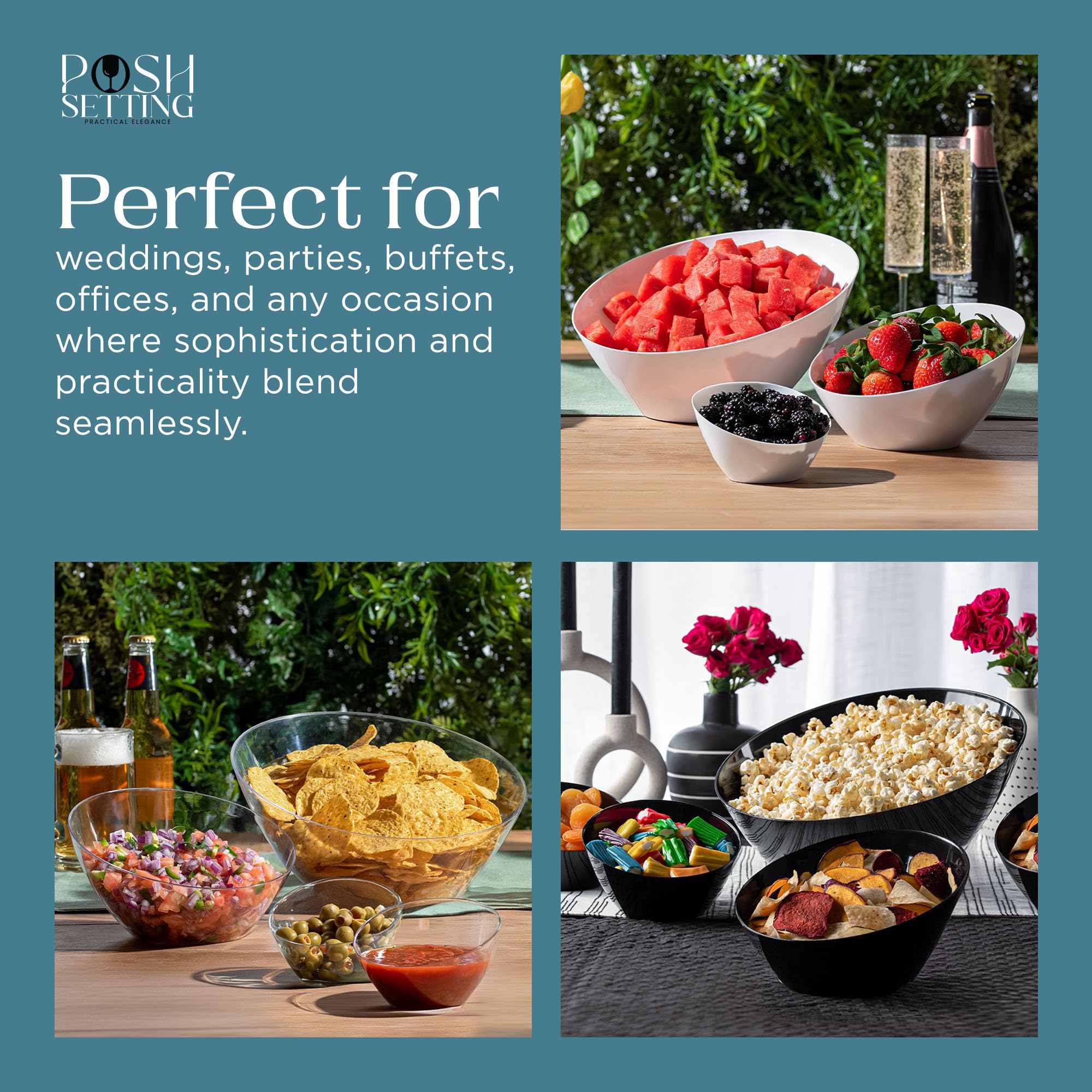 6-Piece 5 oz Footed Tulip Glass Dessert Bowl Set