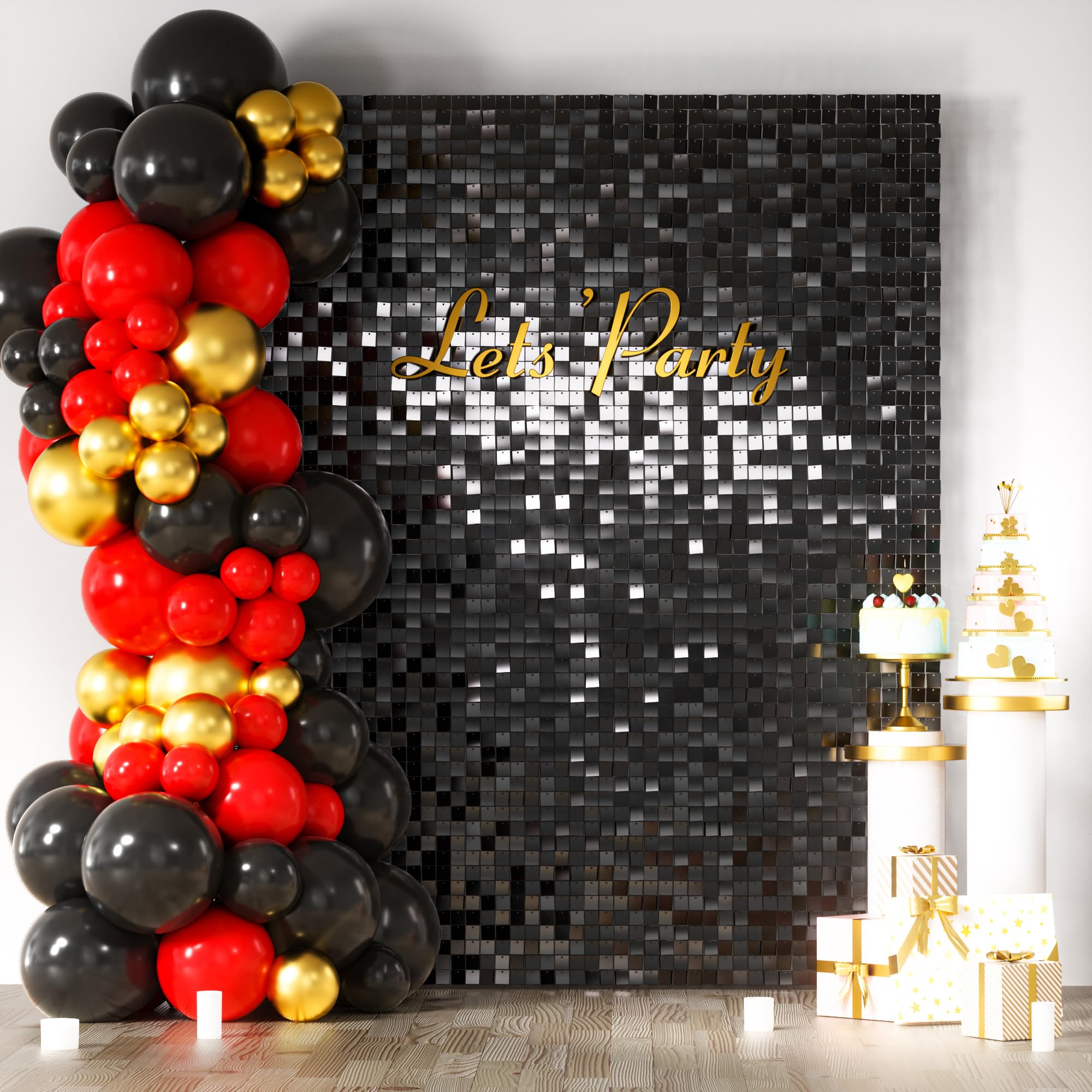 Square Sequin Shimmer Photo Backdrop for Parties & Events
