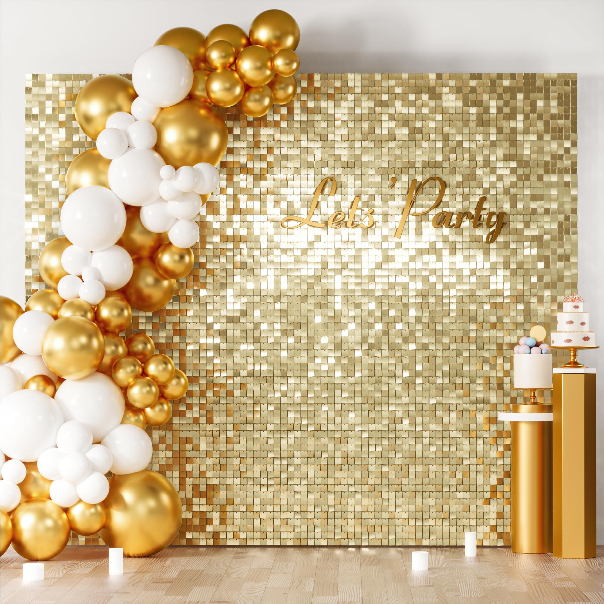 Square Sequin Shimmer Photo Backdrop for Parties & Events