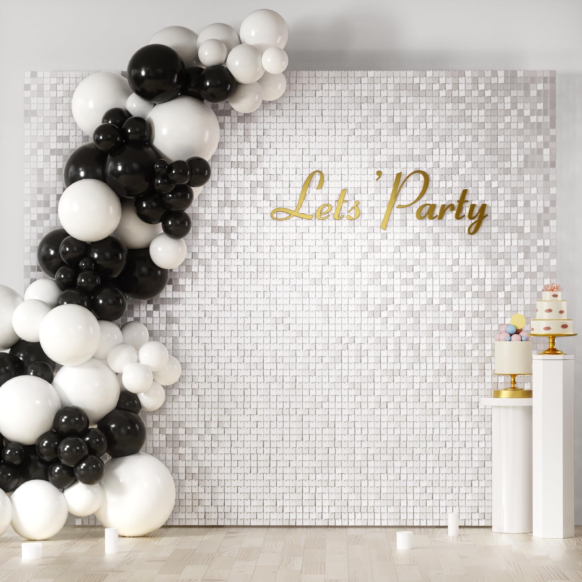 Square Sequin Shimmer Photo Backdrop for Parties & Events