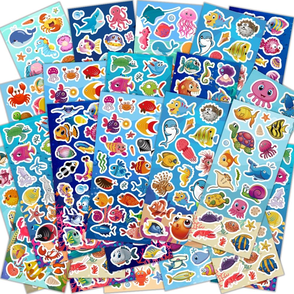 Kids Sticker Pack for Crafts, Scrapbooking & Party Favors