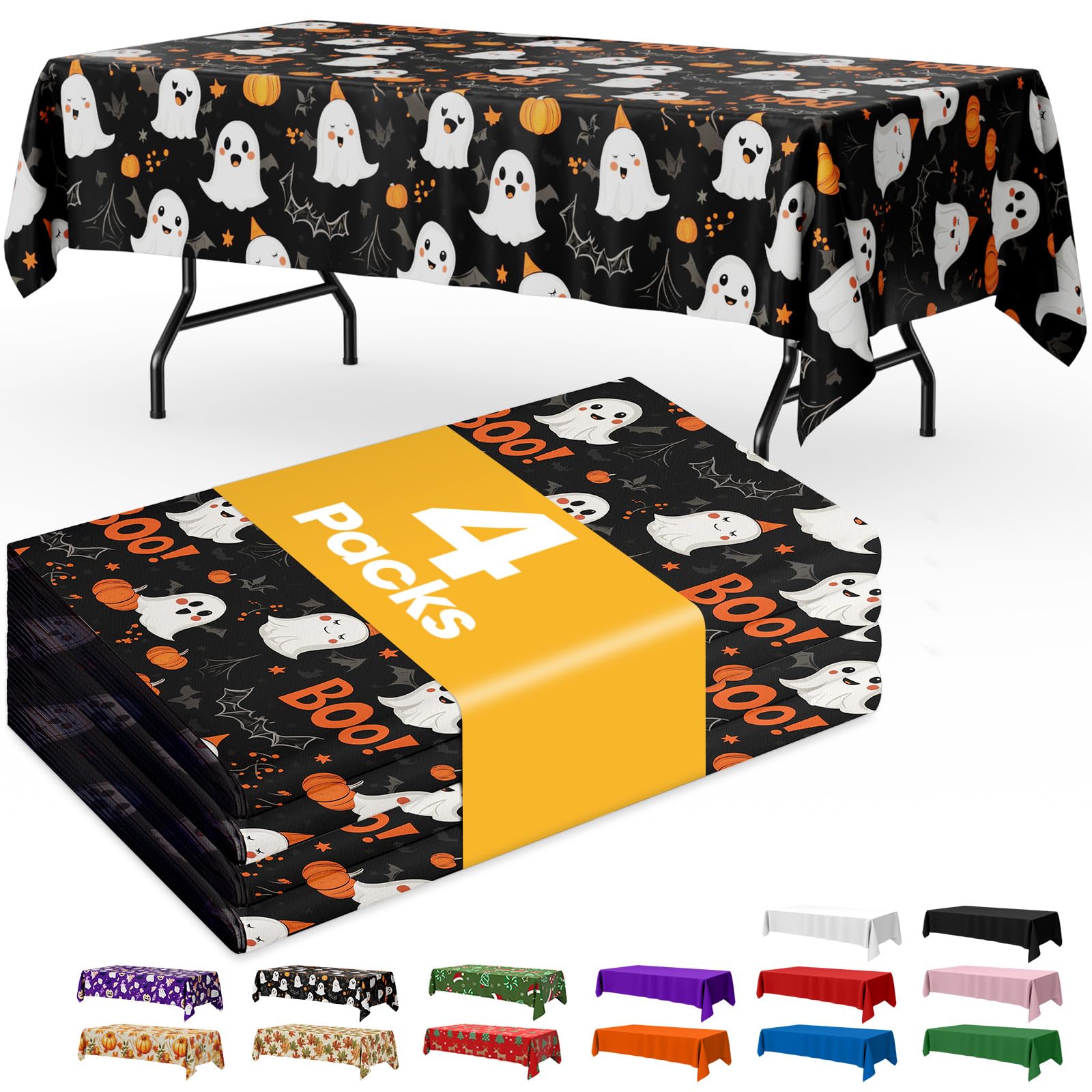 Disposable Plastic Tablecloth for Parties & Events