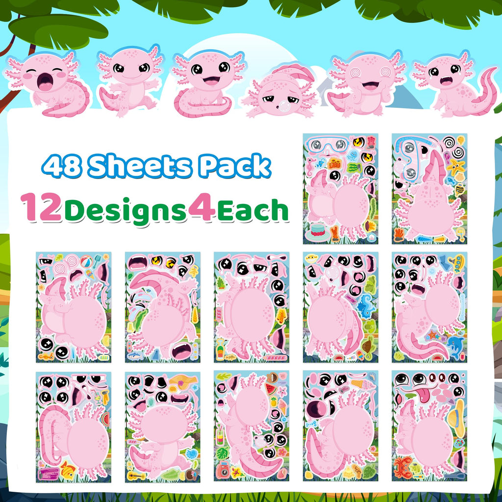 48-Sheet Make-Your-Own Face Sticker Activity Kit