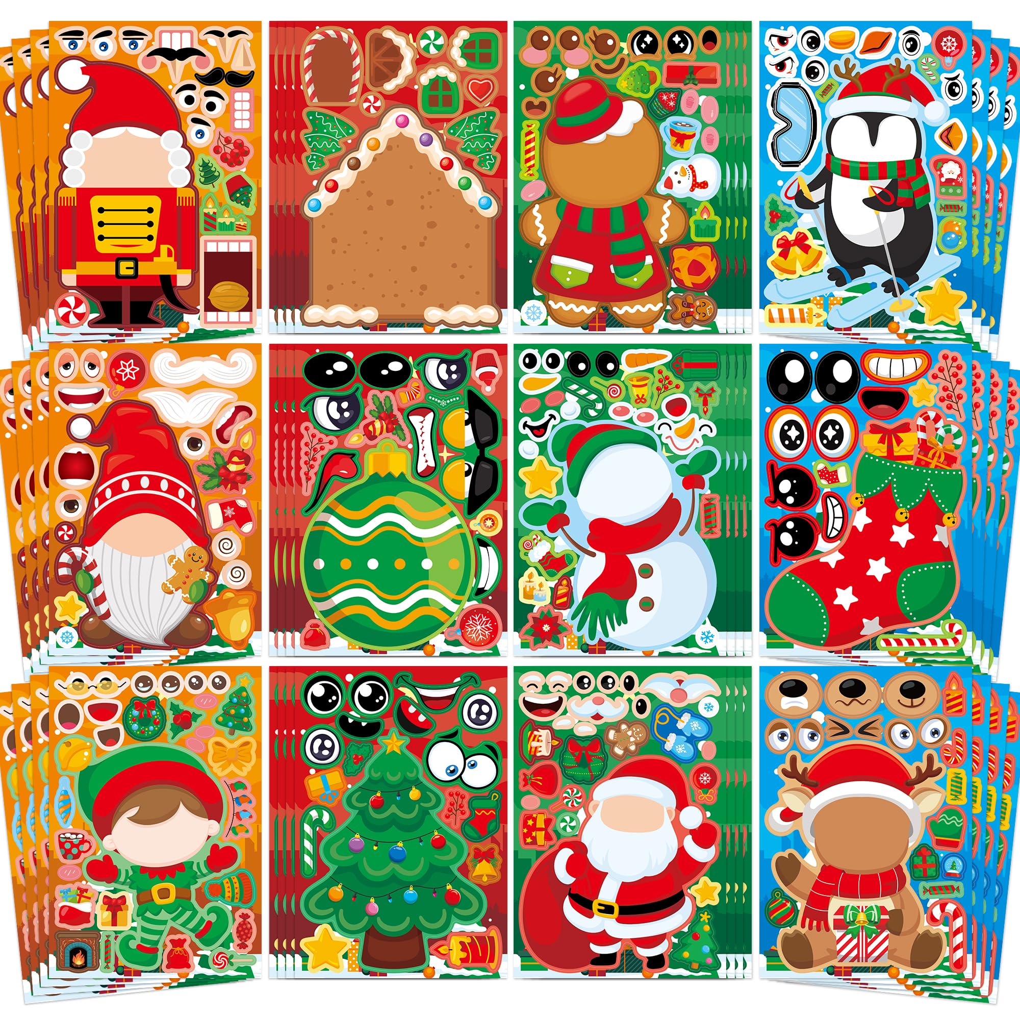 48-Sheet Make-Your-Own Face Sticker Activity Kit