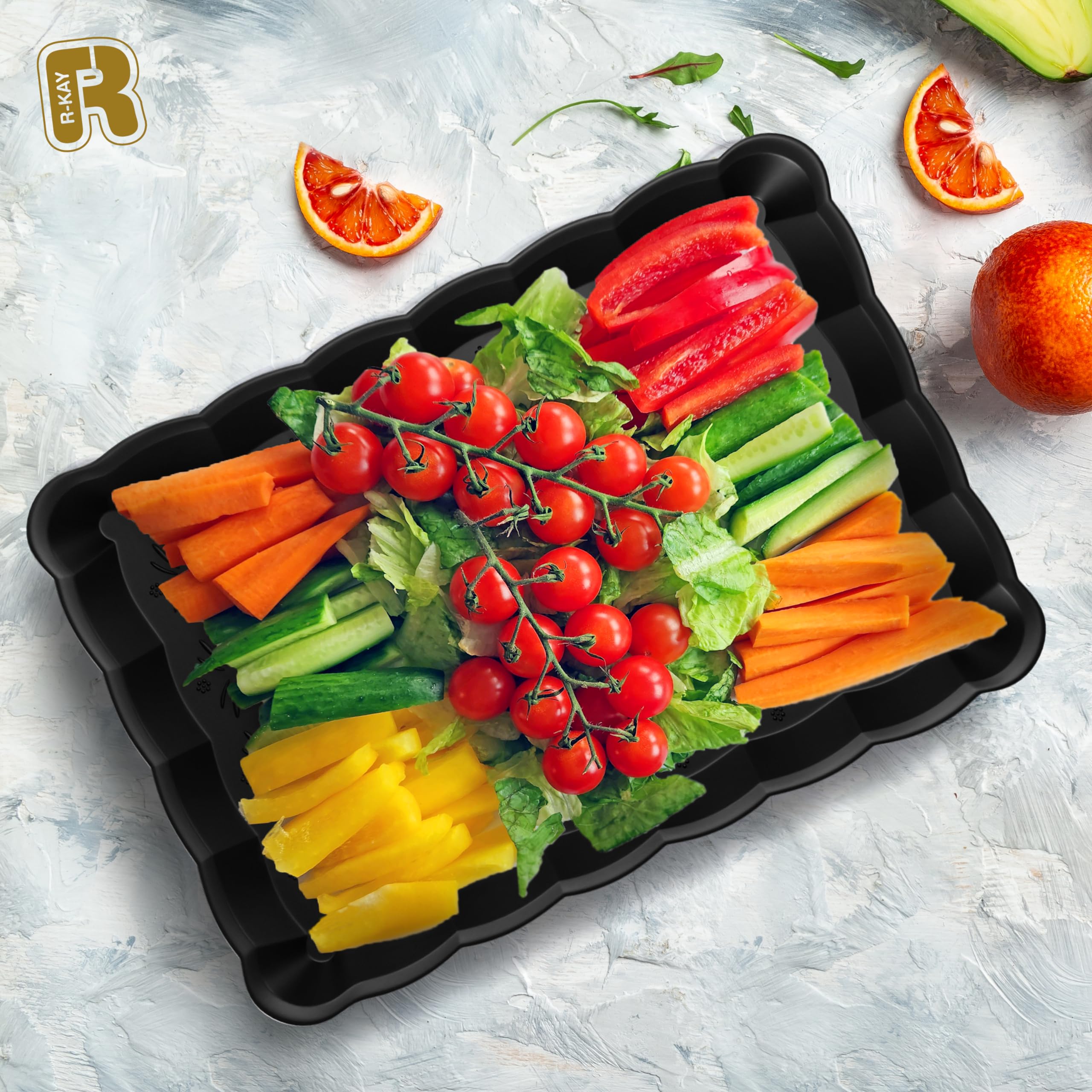 9 x 13-Inch Rectangular Serving Tray for Parties
